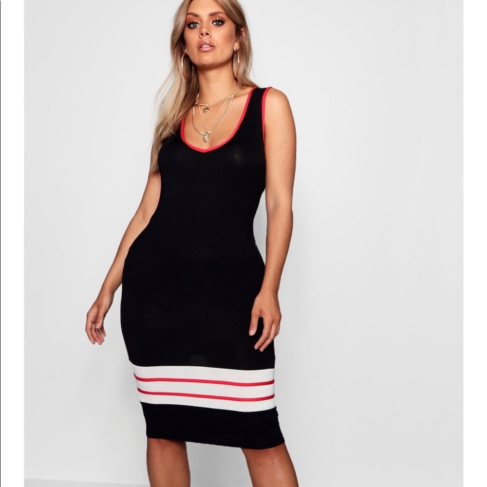 Sports Trim Midi Dress